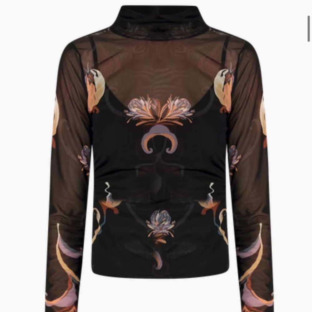 NWT - Long Sleeve Mesh Turtleneck - WHBM